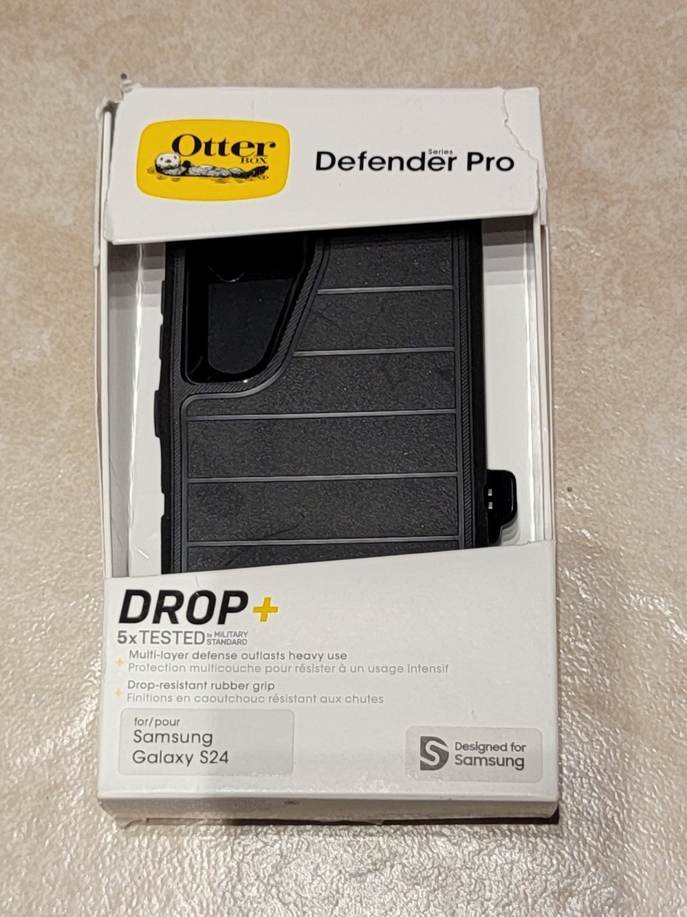 OtterBox Defender Pro Case for Samsung Galaxy S24 - Black